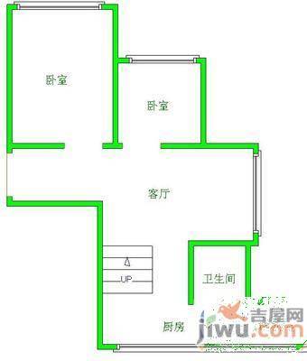 海发紫林苑2室2厅1卫111㎡户型图