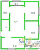 蟠桃宫3室1厅1卫户型图