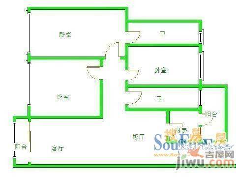 阳关小区4室0厅0卫户型图