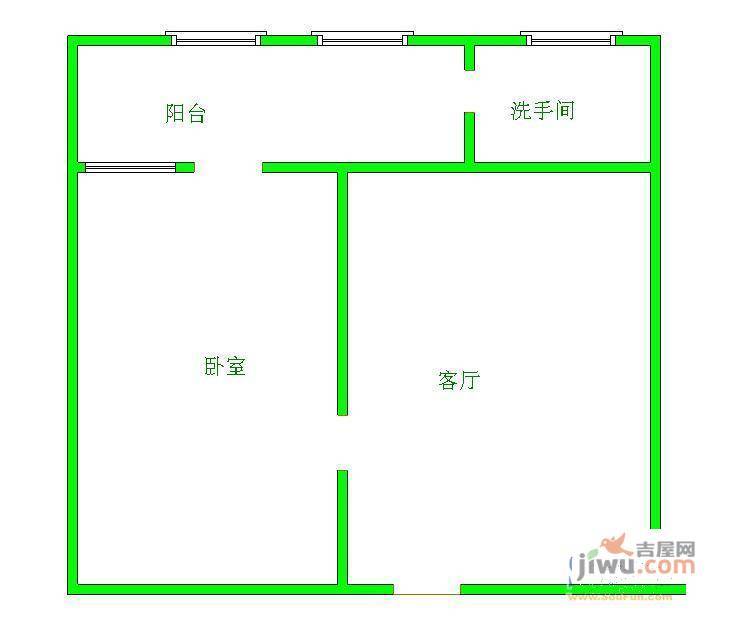 紫林庵小区2室2厅1卫户型图