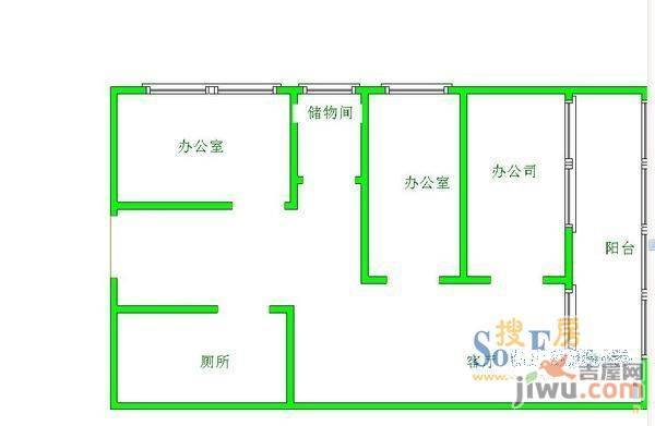 观水馨园3室2厅1卫户型图