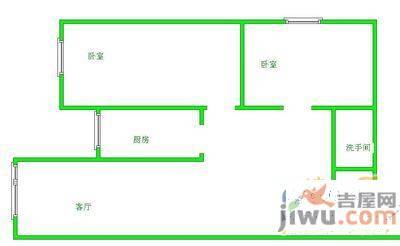 兴居园3室1厅1卫97㎡户型图