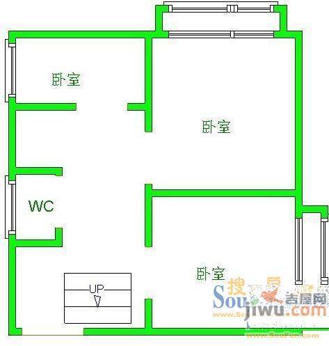 兴隆城市花园卧龙居4室2厅2卫户型图