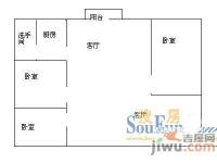 房地产大厦3室2厅1卫户型图