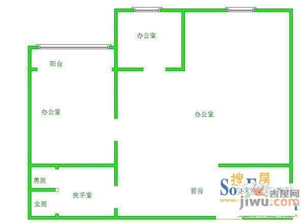 都村园3室1厅2卫户型图