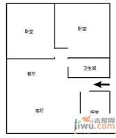 友谊花园2室2厅1卫98㎡户型图