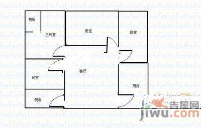 五岳新村4室2厅2卫156㎡户型图