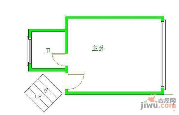 开磷宅吉花园3室1厅1卫户型图