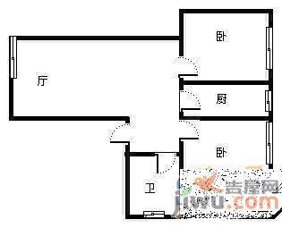 华联宅吉花园2室1厅1卫81㎡户型图