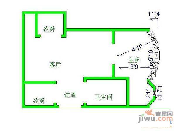 新华苑5室2厅4卫205㎡户型图