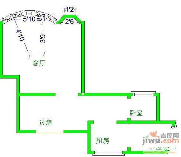 新华苑5室2厅4卫205㎡户型图