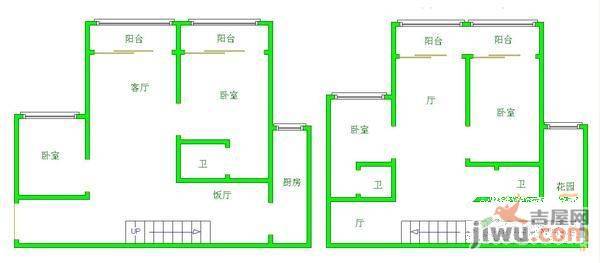 新华苑5室2厅4卫205㎡户型图