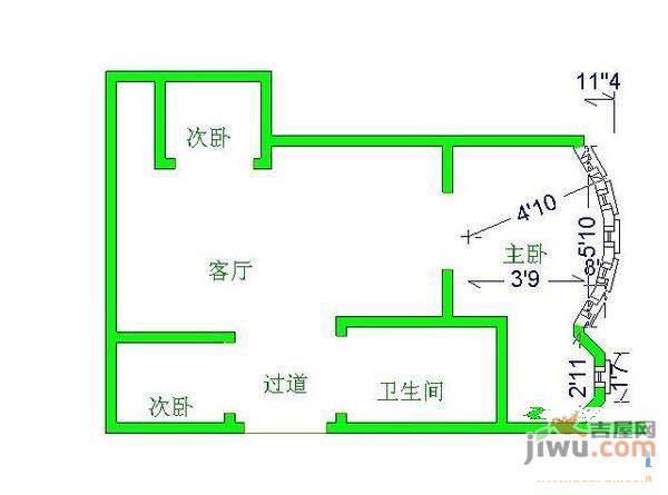 新华苑5室2厅4卫205㎡户型图