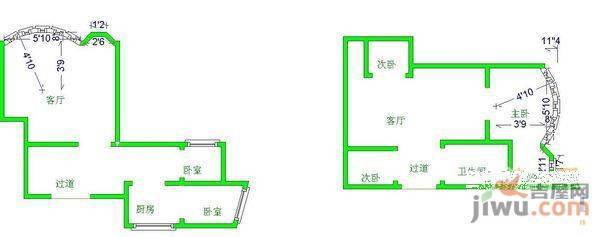 新华苑5室2厅4卫205㎡户型图