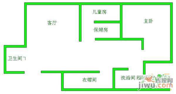 华城凯旋门3室2厅1卫户型图
