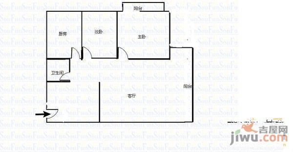 凯宏苑4室2厅3卫160㎡户型图