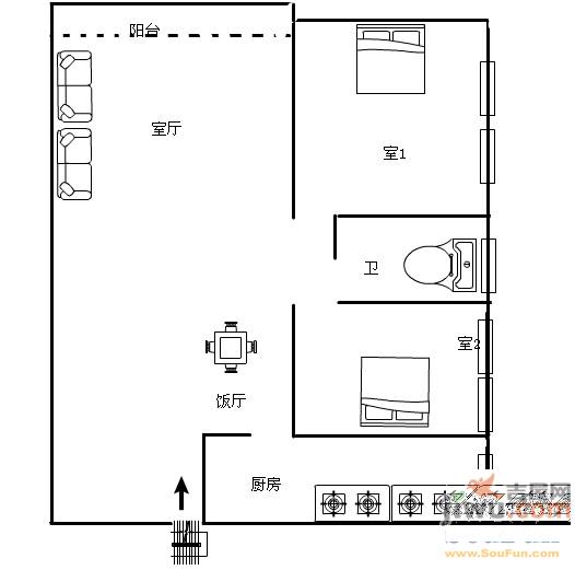 凯宏苑4室2厅3卫160㎡户型图