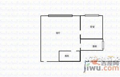 兴居园3室1厅1卫97㎡户型图