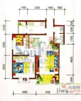 美树阳光2室2厅1卫84.7㎡户型图