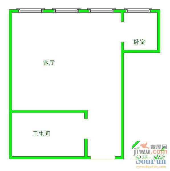 凯旋门大厦3室2厅2卫177㎡户型图