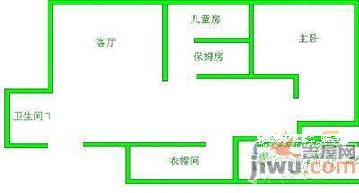 凯旋门大厦3室2厅2卫177㎡户型图