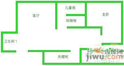 凯旋门大厦3室2厅2卫177㎡户型图