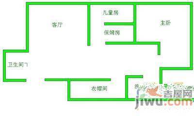 凯旋门大厦3室2厅2卫177㎡户型图