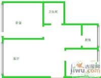 江山公寓2室2厅1卫96㎡户型图