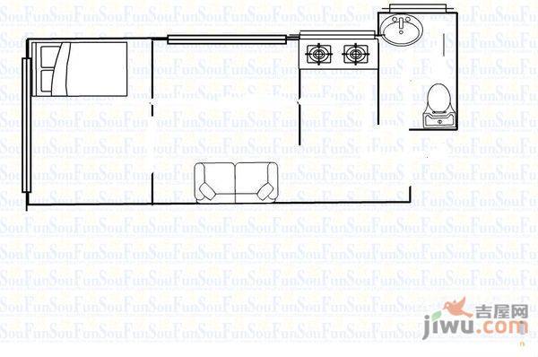 常立花园3室2厅2卫户型图