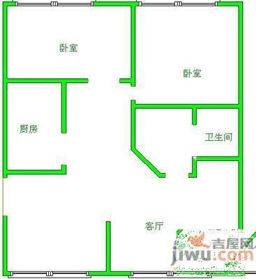 常立花园3室2厅2卫户型图