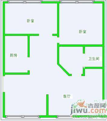 常立花园3室2厅2卫户型图