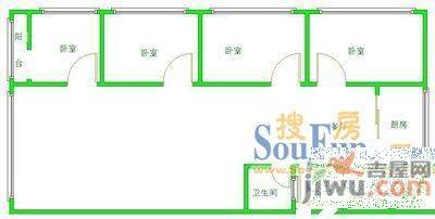 常立花园3室2厅2卫户型图