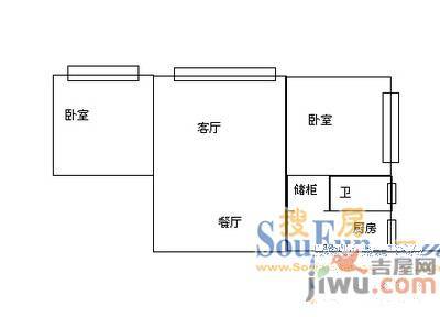 常立花园3室2厅2卫户型图