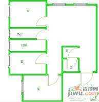 常立花园3室2厅2卫户型图