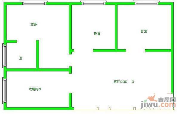 金田家园4室2厅2卫180㎡户型图