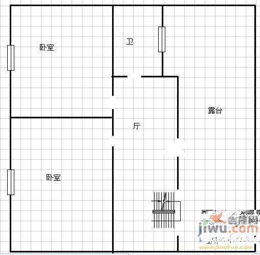 康瑞苑2室1厅1卫91㎡户型图