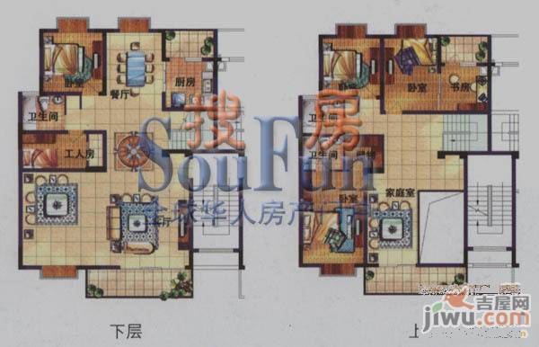 金林碧水5室3厅3卫247.4㎡户型图