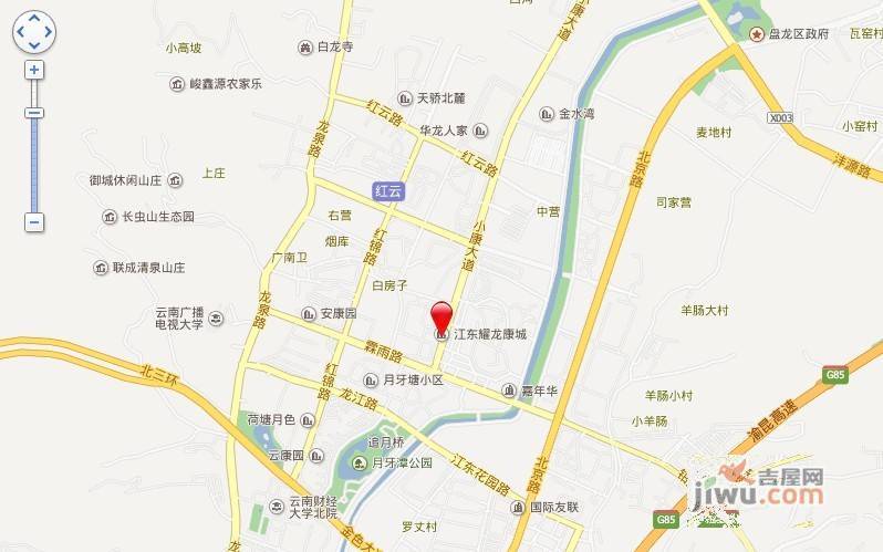 江东耀龙康城位置交通图1