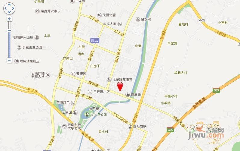 江东小康城位置交通图1