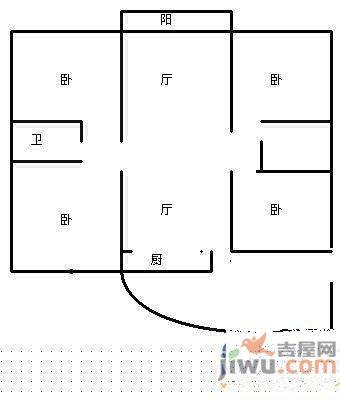 金枫苑5室2厅2卫211㎡户型图