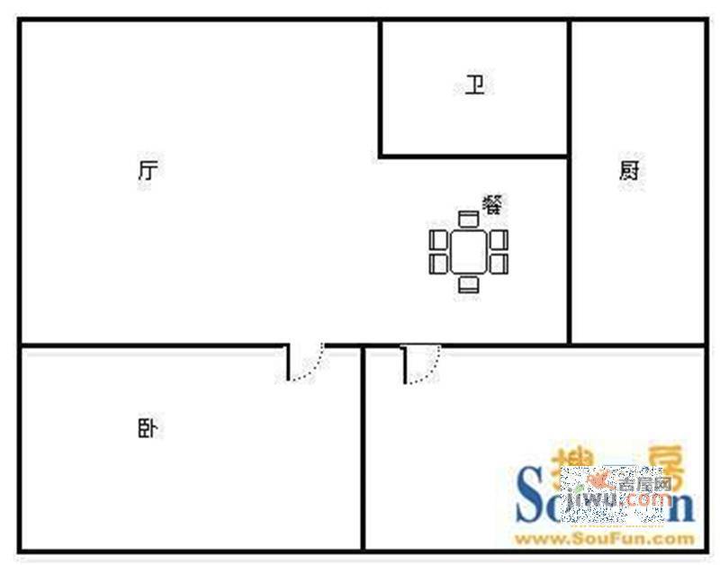 西翥园3室2厅2卫108㎡户型图