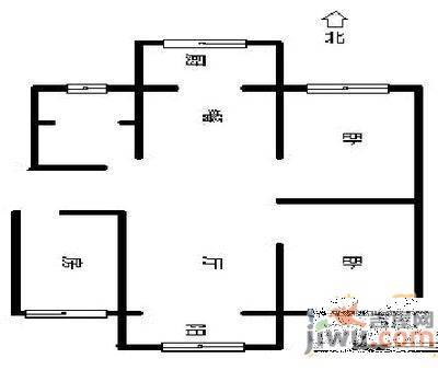 西翥园3室2厅2卫108㎡户型图