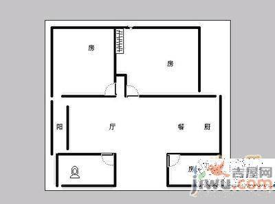 昆明人家3室2厅2卫70㎡户型图