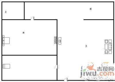 西坝新村3室1厅1卫57㎡户型图