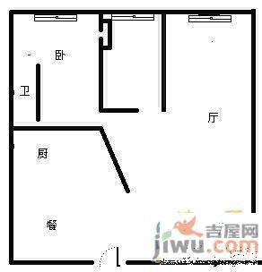 复兴花园3室2厅1卫116㎡户型图