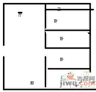 东昌花园2室2厅1卫79㎡户型图