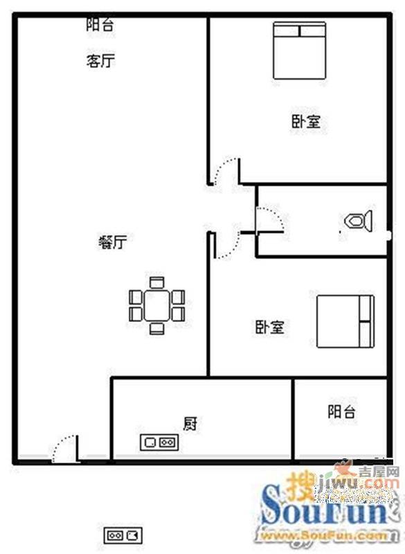 盘龙云海4室2厅2卫户型图