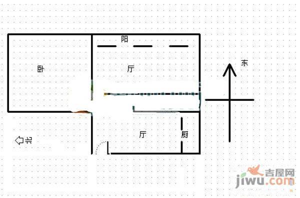 曙光小区2室1厅1卫72㎡户型图