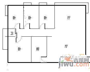 曙光小区2室1厅1卫72㎡户型图