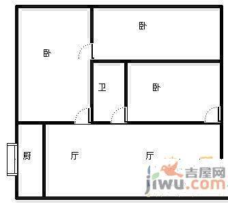 曙光小区2室1厅1卫72㎡户型图